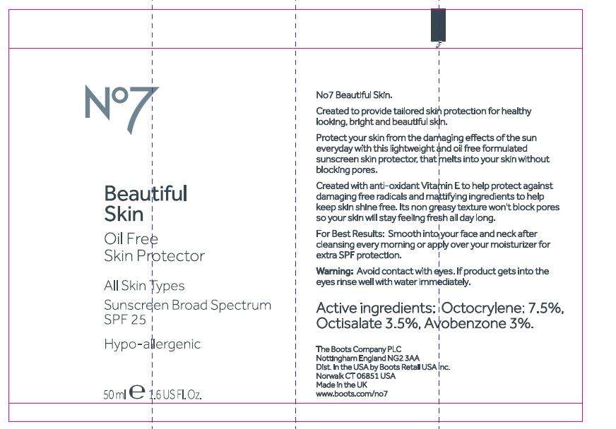 No7 Beautiful Skin Oil Free Skin Protector All Skin Types SPF 25